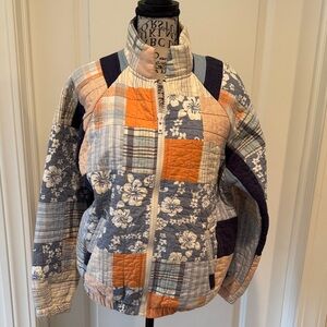 The Morgan Factory Patchwork Upcycled Bomber Jacket